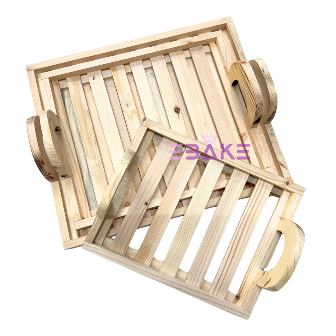 Pinewood Hamper Tray Set (Set of 3 Sizes)