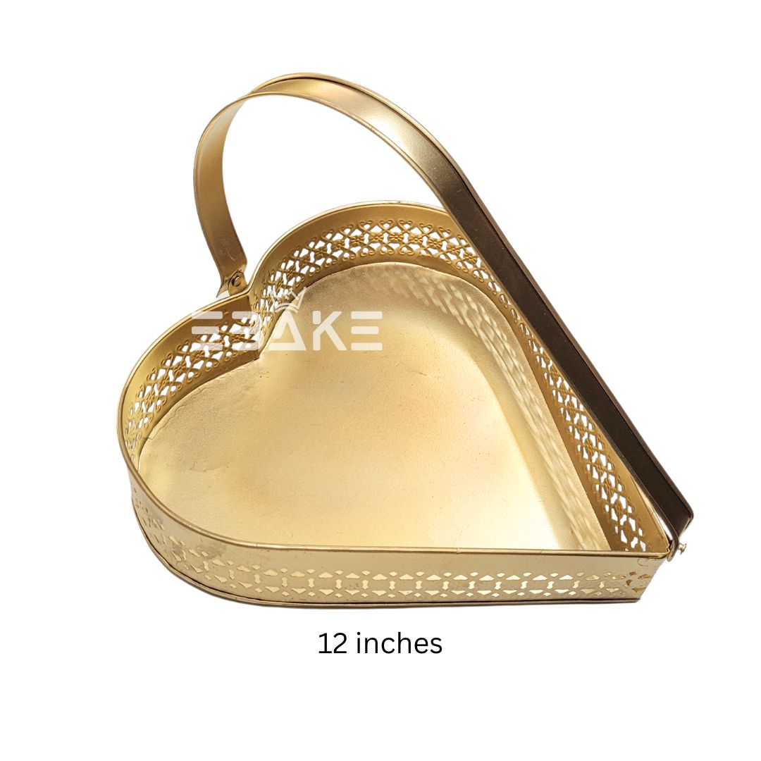 Heart Shaped Metal Hamper Basket (Set of 3)